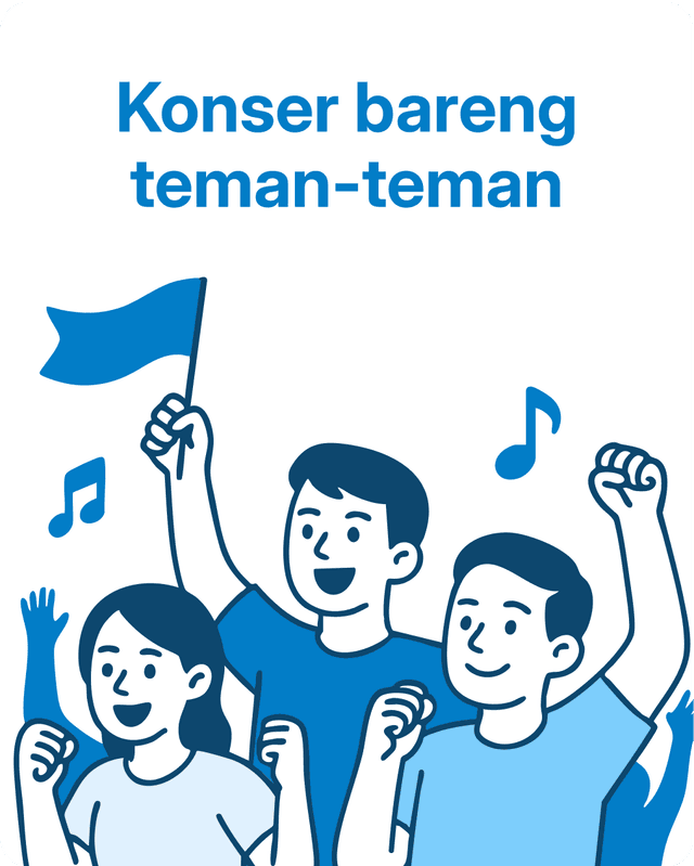 Konser bareng teman-teman