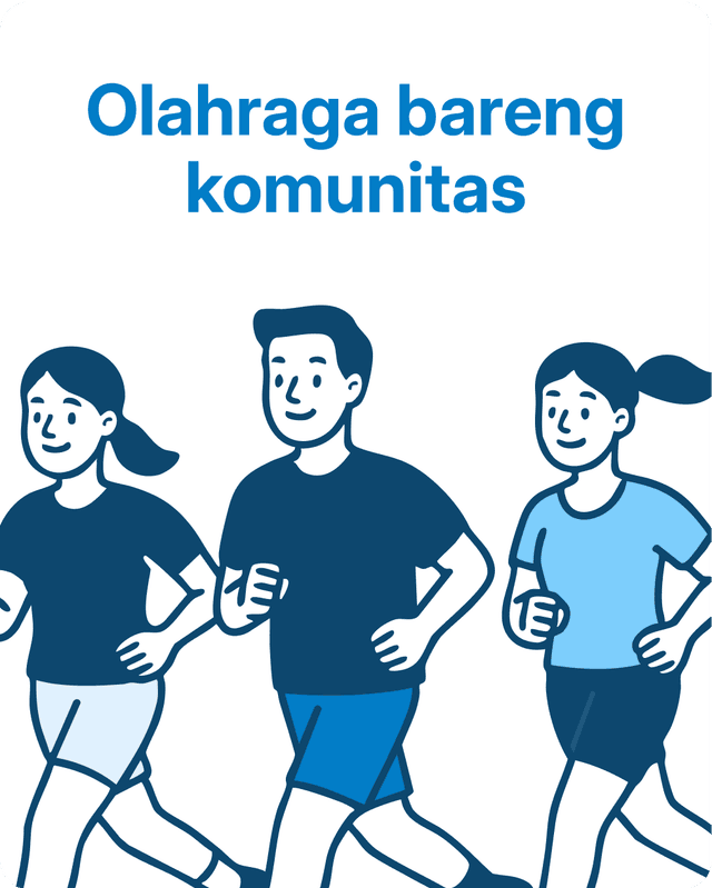 Olahraga bareng komunitas